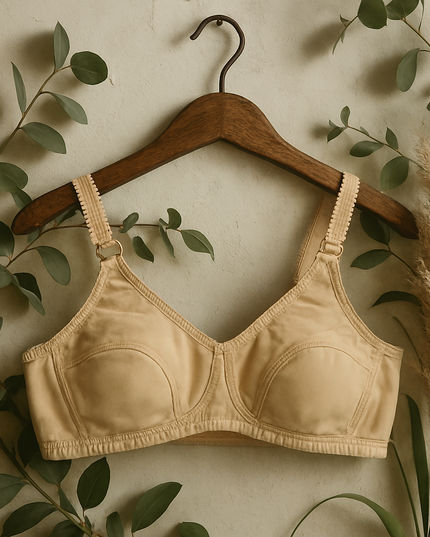 Cotton Plain Non-Padded Bra – Lightweight, Comfortable Everyday Wear