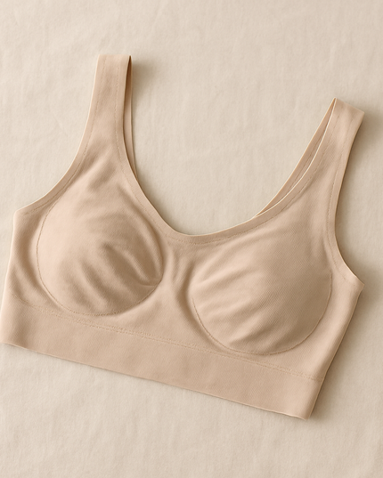 Ladies Air Bra – Soft Jersey Fabric, Plain Non-Padded Design, Comfortable & Lightweight Everyday Wear Lingerie in Skin Color