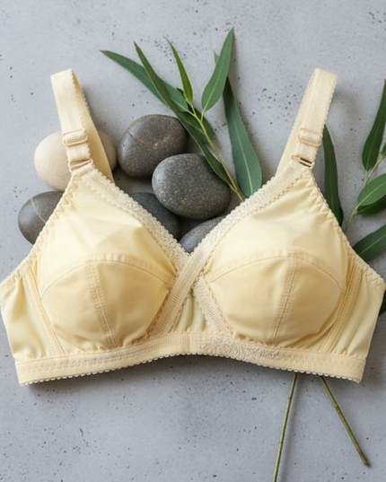 Cotton Cross Style Plus Size Bra for Women – Comfortable Everyday Wear, Soft Breathable Fabric, Sizes 44, 46, 48, 50 - 44