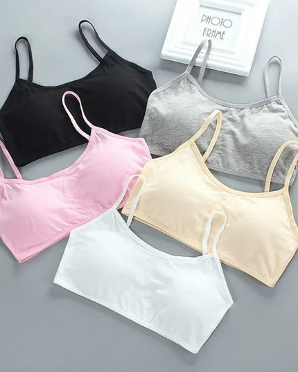 Teen Girls Soft And Comfortable Padded Cotton Sports Bra - Apparel Accessory Designed For Daily Comfort And Support Maintenance Routine