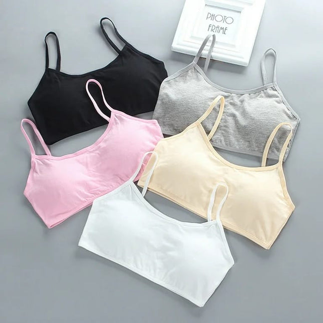 Teen Girls Soft And Comfortable Padded Cotton Sports Bra - Apparel Accessory Designed For Daily Comfort And Support Maintenance Routine