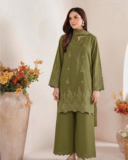 Sapphire Airjet Lawn 3 Piece Embroidered Suit With Printed Diamond Dupatta Premium Unstitched Dress Collection 2026