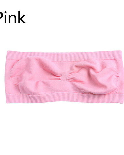 Girls New Style Seamless Strapless Bra Free Size School College Wear - Apparel Product Designed For Wear And Daily Undergarment Routine