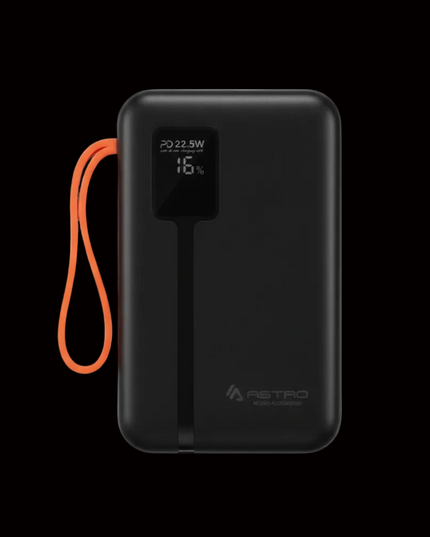 Astro A25 PD Fast Charging Power Bank – Compact Power, Imported Quality