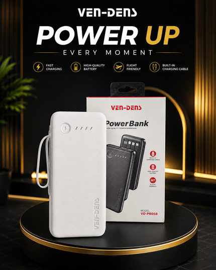 VEN-DENS 10000mAh 37W Pro Series Power Bank with 1 YEAR WARRANTY