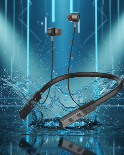 Mighty M-126 Wireless Neckband Earphone – HD Sound with Long Battery Life