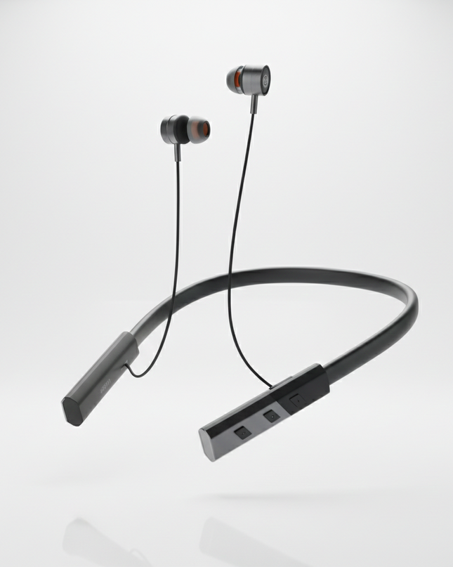 Mighty M-126 Wireless Neckband Earphone – HD Sound with Long Battery Life