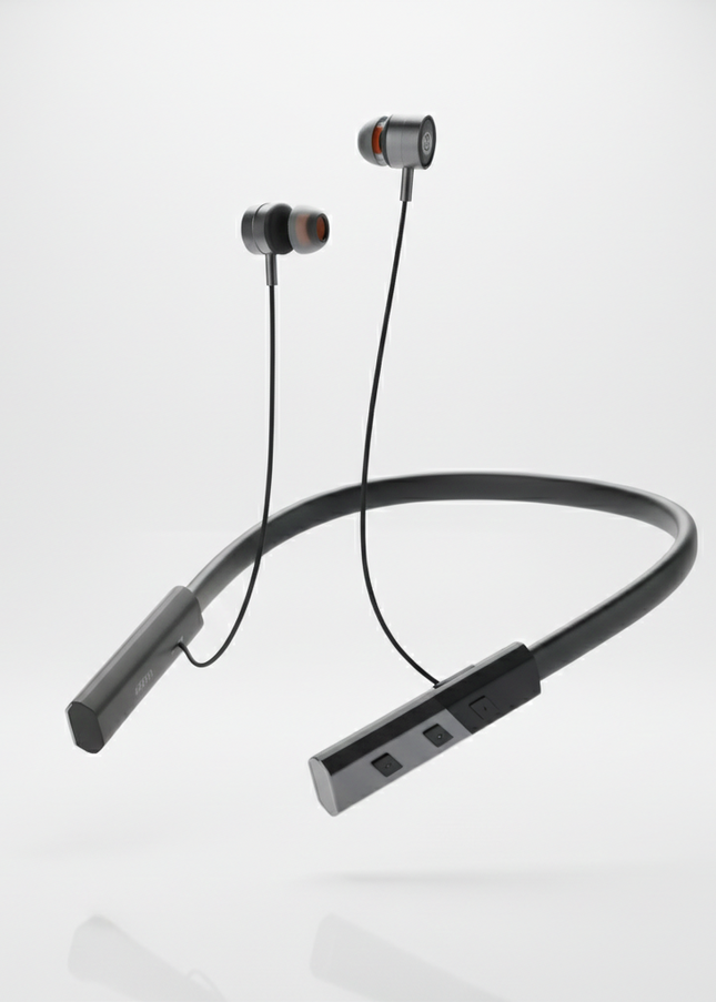 Mighty M-126 Wireless Neckband Earphone – HD Sound with Long Battery Life