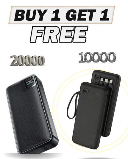 Buy 1 Get 1 FREE – VEN-DENS 10000mAh 37W Pro + 20000mAh Power Bank | UK Imported | 1 Year Warranty + Free Delivery
