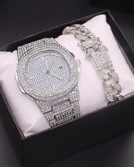 Wristwatch 3PCs men's bracelet watch bracelet ladies watches men set