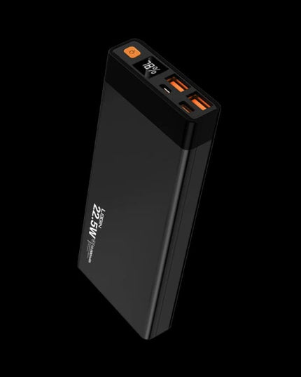 Login L-702 Power Bank – 10000mAh Slim Fast Charging Power Bank with Dual USB Output & LED Display