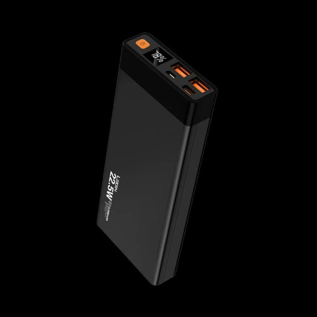 Login L-702 Power Bank – 10000mAh Slim Fast Charging Power Bank with Dual USB Output & LED Display