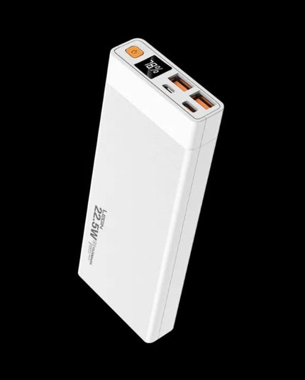 Login L-702 Power Bank – 10000mAh Slim Fast Charging Power Bank with Dual USB Output & LED Display