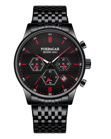 Swiss brand men's watch waterproof luminous multifunctional sports quartz watch