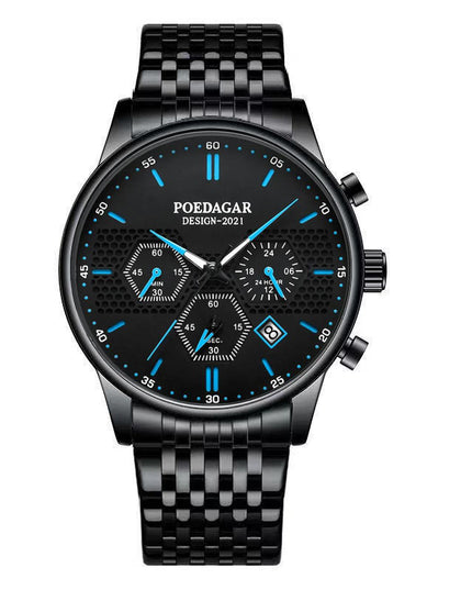 Swiss brand men's watch waterproof luminous multifunctional sports quartz watch