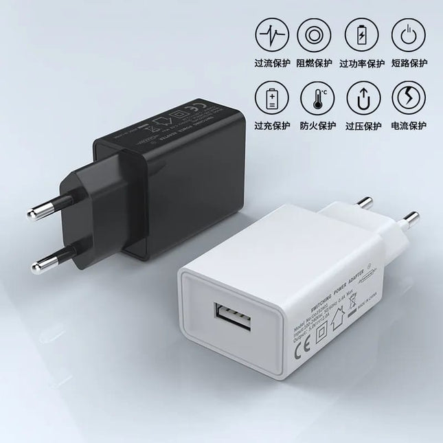 European gauge USB power adapter fast charging head mobile phone charging head